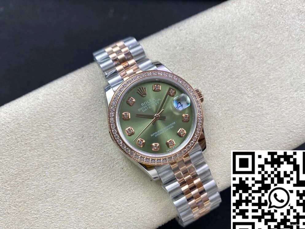 Datejust 31MM Green Factory Diamond-set EW Dial Rolex 0209